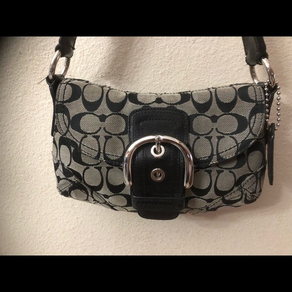 Coach Handbags - Authentic Coach Canvas Shoulder Handbag